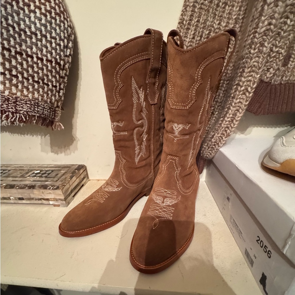 Zadig & Voltaire Tan Suede Boots